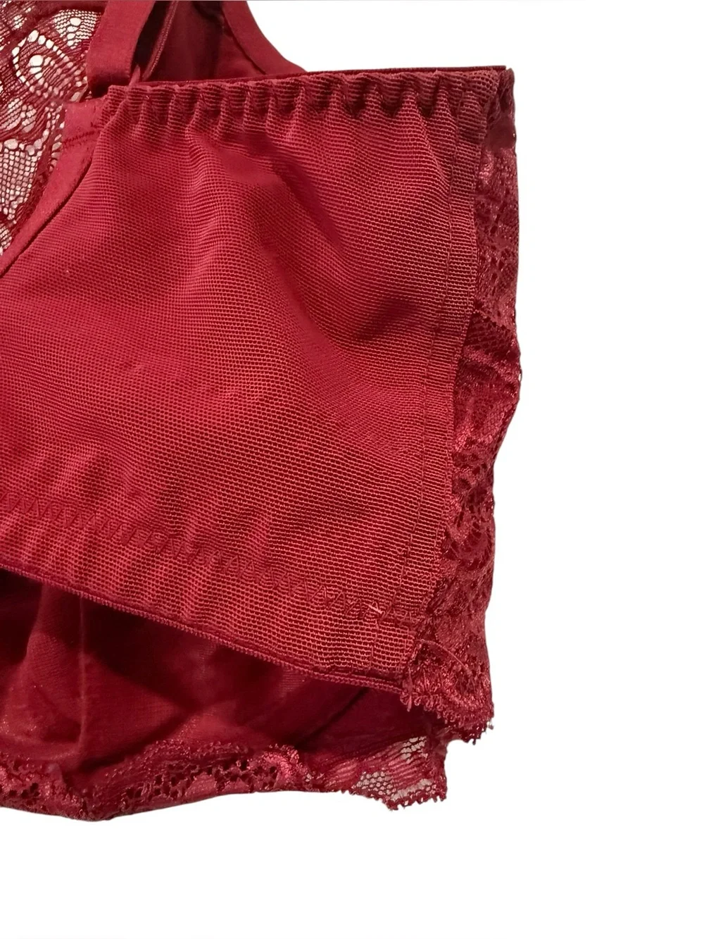 Panache Superbra 34DDD Red Lace Underwire Full Coverage Bra Support - Picture 6 of 7